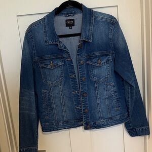 Super stretchy Curve Blue Jean Jacket for Women